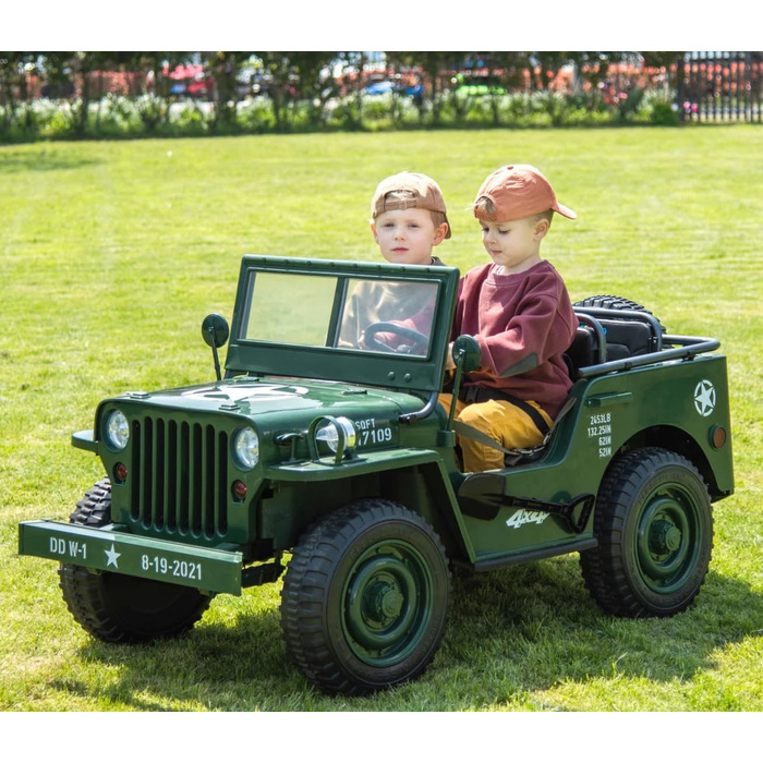 Електромобіль 24 В, 3-місний, з пультом дистанційного керування 2,4 ГГц, 4 x мотор 24 В, 200 Вт, дитячий автомобіль - електромобіл