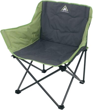 Крісло для кемпінгу 10T Jace Beechnut XXL Складаний стілець до 130 кг Стілець з підсклянником бічною кишенею