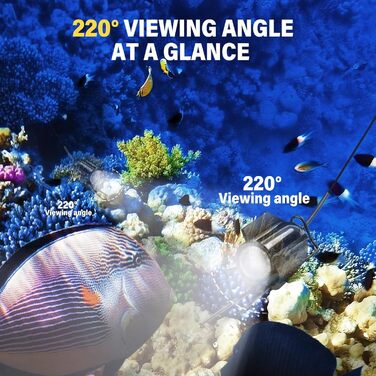 Підводна камера Fish Finder, ширококутне інфрачервоне нічне бачення, 4,3-дюймовий IPS-дисплей для EIS, річки та човна (A)