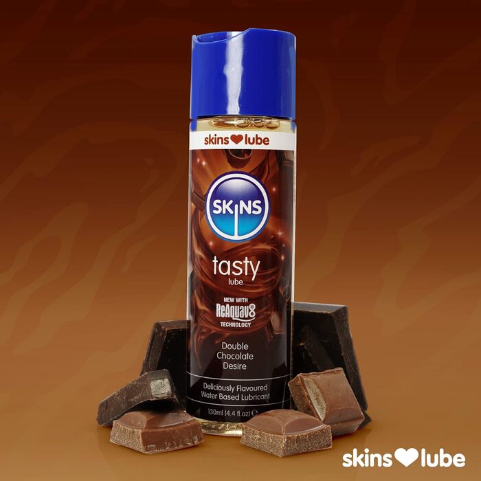 Їстівний гель-лубрикант SKINS подвійний шоколад, 130 мл