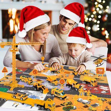 Адвент-календар iZoeL Construction Vehicles, 16 одиниць транспорту