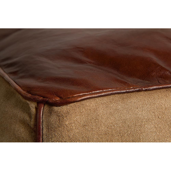 ІНТЕР&39ЄР Ретро Мустанг 53 см шкіряний чохол з лляним пуфом-кубом