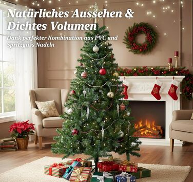 Штучна ялинка з металевою підставкою 150 см Homewit