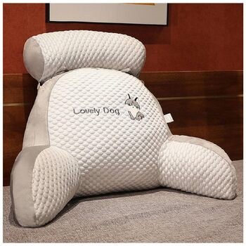 Подушка для спини Chillwave, подушка для спини Mivoza, подушка Chill Wave, трикутна подушка Chillwave у формі крижаної квасолі, трикутна подушка Chillwave у формі крижаної квасолі (Сіра, XL (70 x 50 x 25 см)) XL (70 x 50 x 25 см) Сірий