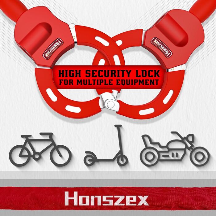 Замок для самокатів та велосипедів, протикрадіжний замок 92 см, яскравий замок-наручник, високий рівень безпеки з ключем, аксесуари для електросамокатів та електровелосипедів (Колір однотонний, колекція Getaway Solids)