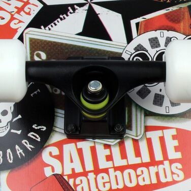 Скейтборд FunTomia з кульковими підшипниками ABEC-9, твердістю коліс 100A, 7-шаровим канадським кленом, сателіт кіктейл дека - повний комплект для трюків і стріт-катання