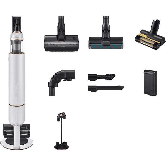 Акумуляторний пилосос Samsung Bespoke Jet Plus CompleteClean, телескопічний, універсальна станція для прибирання, вкл. запасну бат