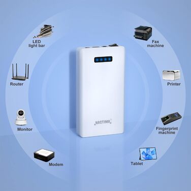 Літій-іонний акумулятор NASTIMA 12V 5200mAh 62.4Wh з виходом 12В постійного струму 9В постійного струму та подвійним виходом USB 5