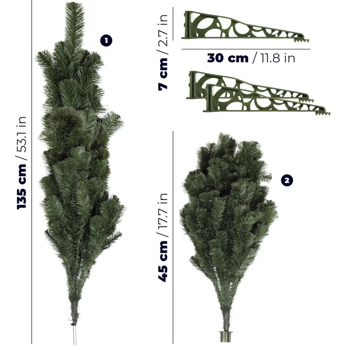 Штучна ялинка з підставкою 180 см KADAX