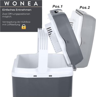 Літровий термоелектричний холодильник з USB-портом для зарядного пристрою, охолодження та обігрів 12 В/230 В, тихий кемпінговий холодильник для легкових та вантажних автомобілів, 24-