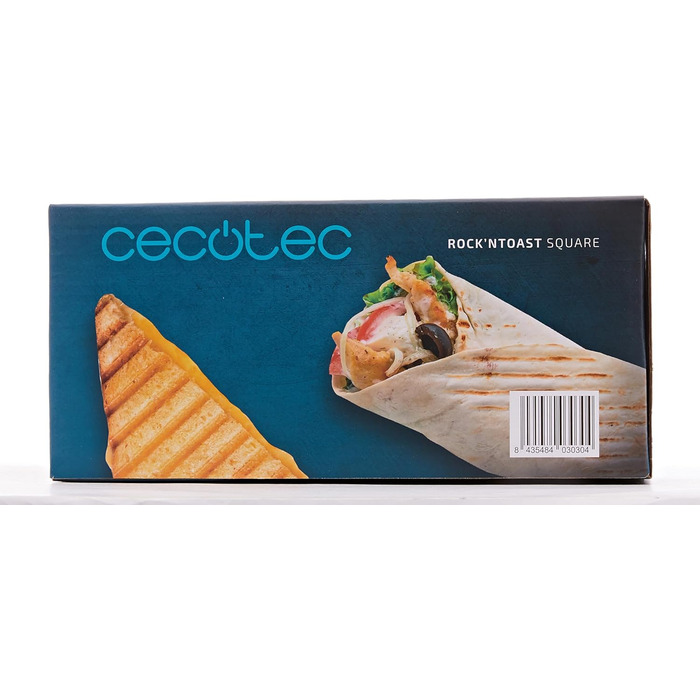 Бутербродниця з антипригарним покриттям, місткість на 2 сендвічі, поверхня гриля, ручка холодного дотику, кабельний ретривер, 750 Вт. 750 Вт Поверхня для гриля