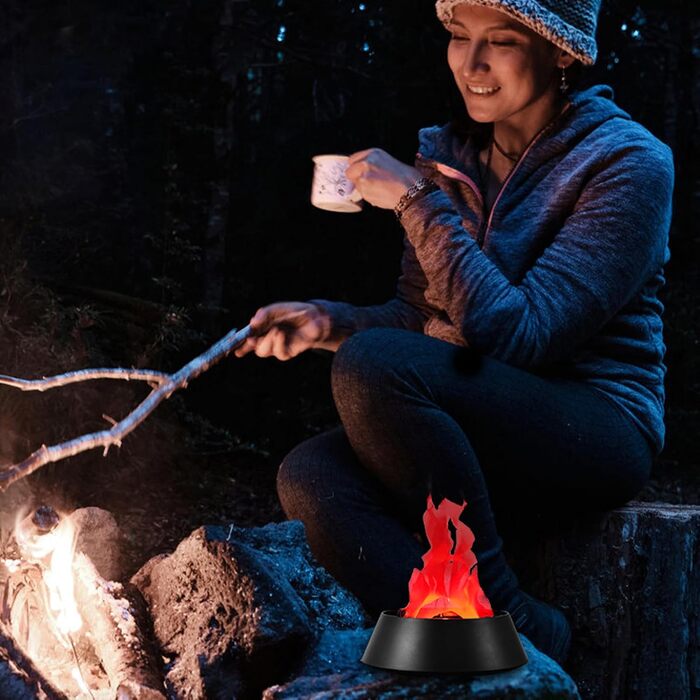 Світлодіодна лампа з полум&39ям - Електрична лампа з ефектом AC230V - Штучний світлодіодний ліхтар з ефектом полум&39я для саду, вечірки на Хелловін, Різдва, заднього двору, Хеллоуїна, різдвяної вечірки, кемпінгу, будинку з привидами