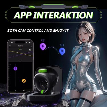 Ерекційне кільце ZYLEDW для пар, 10 режимів вібрації та 6 рівнів електростимуляції