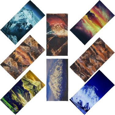 Багатофункціональних хусток для жінок та чоловіків, чорного кольору, 8