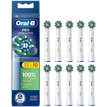 Змінні щітки Oral-B Pro CrossAction для електричної зубної щітки, 10 шт. , біла