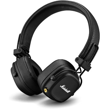 Навушники Marshall Major IV On Ear Bluetooth, бездротові навушники, складні, 80 годин бездротової роботи від акумулятора - чорний