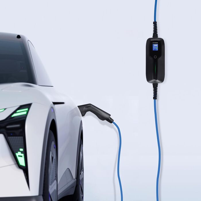 Тип 2 зарядний пристрій для електромобілів, портативний режим 2 16А зарядний кабель для електромобілів з вилкою Schuko для стандар