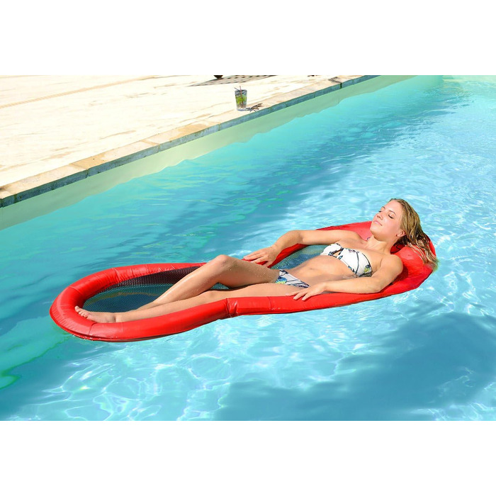 Водяний гамак infactory Комплект із 2 водних гамаків 200 x 90 см, включаючи сумку для транспортування (водяний гамак з надувним матрацом, надувний водяний гамак, надувний)