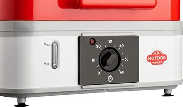 Велика машина для приготування хот-догів із відділенням для підігріву булочок - пароварка для вечірки з хот-догами