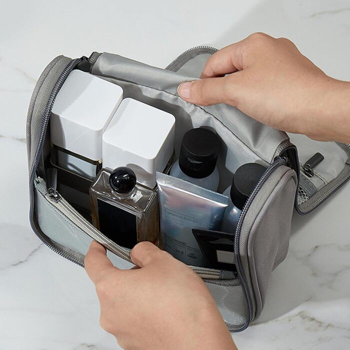 Косметичка Huvqianu з відділеннями, портативна косметичка, дорожній органайзер для макіяжу, косметичка, водонепроникна сумка для з