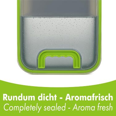 Контейнер для зберігання продуктів Always з нержавіючої сталі Герметичний та 100 герметичний, придатний для миття в посудомийній машині, духовці та морозильній камері Великий контейнер для приготування їжі, розстойки тіста, маринування (6 літрів)