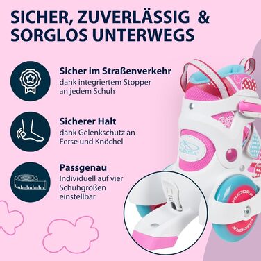 Роликові ковзани My First Quad в різних розмірах та кольорах розміри та кольори - високоякісні роликові ковзани для дітей до 20 кг