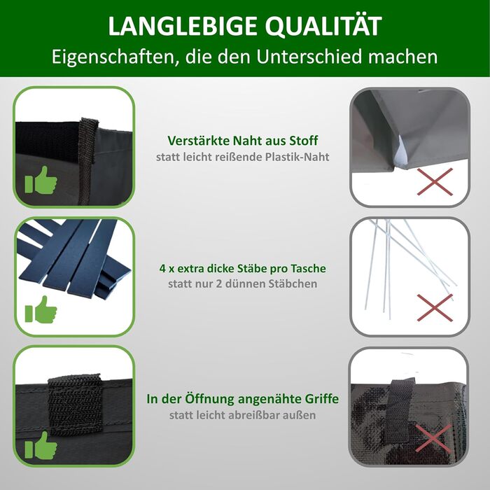 Система розділення відходів 3-сторонній пластик, скло, папір Стабільна підставка 4 x стабілізатори Ідеально підходить для розділен