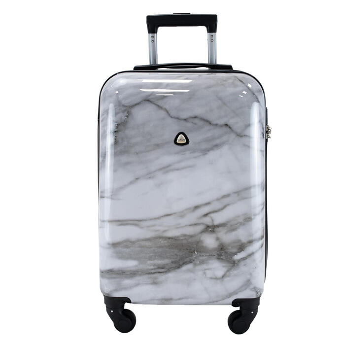 Валіза Semi Line 20' (S) White Marble (T5731-1)