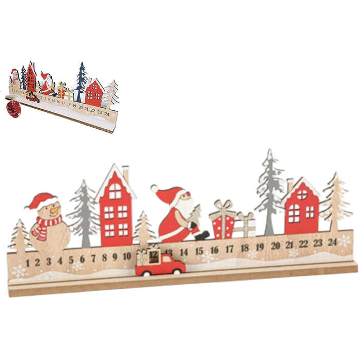 Дерев'яний адвент-календар Gcroet