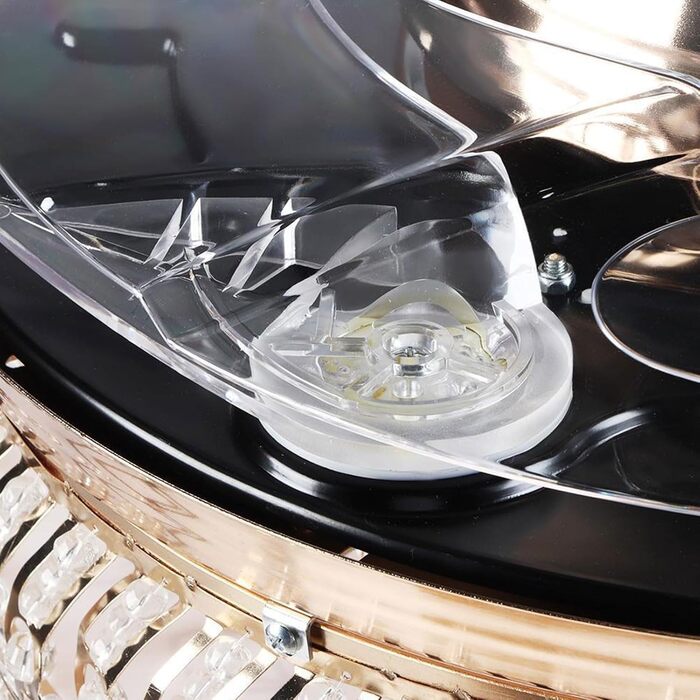 Безшумна лампа для вентилятора Сучасні кришталеві стельові вентилятори з підсвічуванням 3 кольори 6 швидкостей з пультом дистанцій