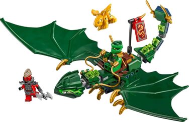Конструктор LEGO Ninjago 71829, Зелений Лісовий Дракон Ллойда, 128 деталей