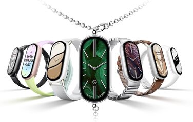 Фітнес-трекер Xiaomi Smart Band 10, смарт-годинник, 1,72-дюймовий AMOLED-дисплей, 21-денний час роботи від батареї, водонепроникність 5 атм, відстеження серцевого ритму та сну, понад 150 спортивних режимів, швидке зняття, чорний, сучасний