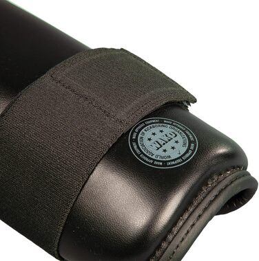 Визначення C-Gear Сертифіковані WAKO щитки для гомілок Захисні щитки для гомілок Кікбоксинг Змагання з бойових мистецтв Спаринги Дорослі Молодь (Дитина, Чорний/Білий)