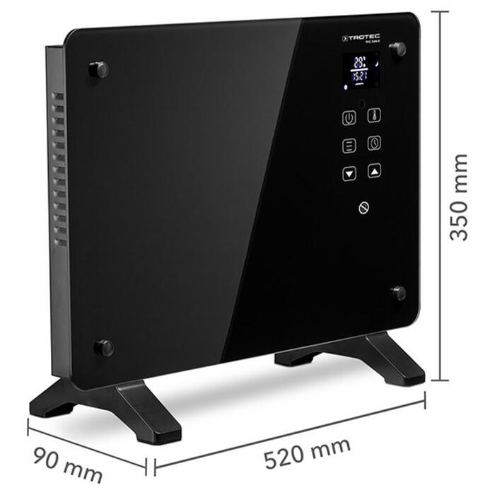 Тепловентилятор керамічний Trotec TFC 220 E 2200W Black (1410000690)