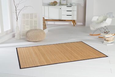 Килим DE-COMmerce з бамбука HIGHQ з бамбукової доріжки з бордюром, нековзний, 70x140 см