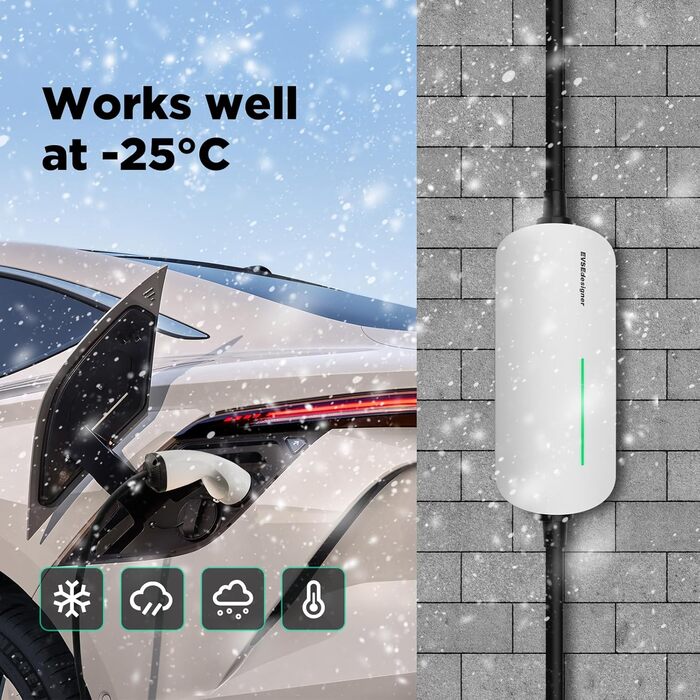 КВт зарядний кабель CEE 16A до зарядного пристрою типу 2 з сумкою для перенесення для всіх електромобілів та гібридних автомобілів