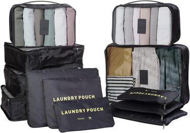 Організатор для валізи, пакувальні кубики для валізи Дорожні аксесуари Організатор для валізи Сумки для одягу Пакувальні кубики Ко