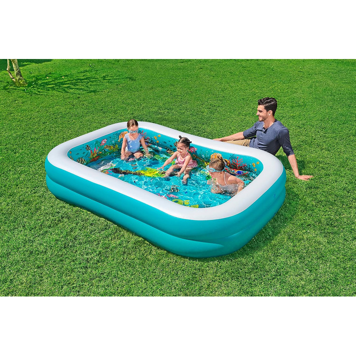 Сімейний басейн Bestway 3D Adventure 262 x 175 x 51 см, прямокутний 262 x 175 x 51 см 3D