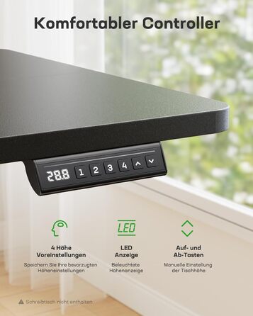 Каркас столу Marsail з регульованою висотою, електричні ніжки столу з потужним двигуном, максимальне навантаження 176 фунтів, для різних робочих столів, регульовані ніжки столу, лише каркас