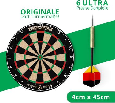Дартс із мішенню та регульованою стійкою, чорний DBS-1715 BullsEye Pro Stagecaptain