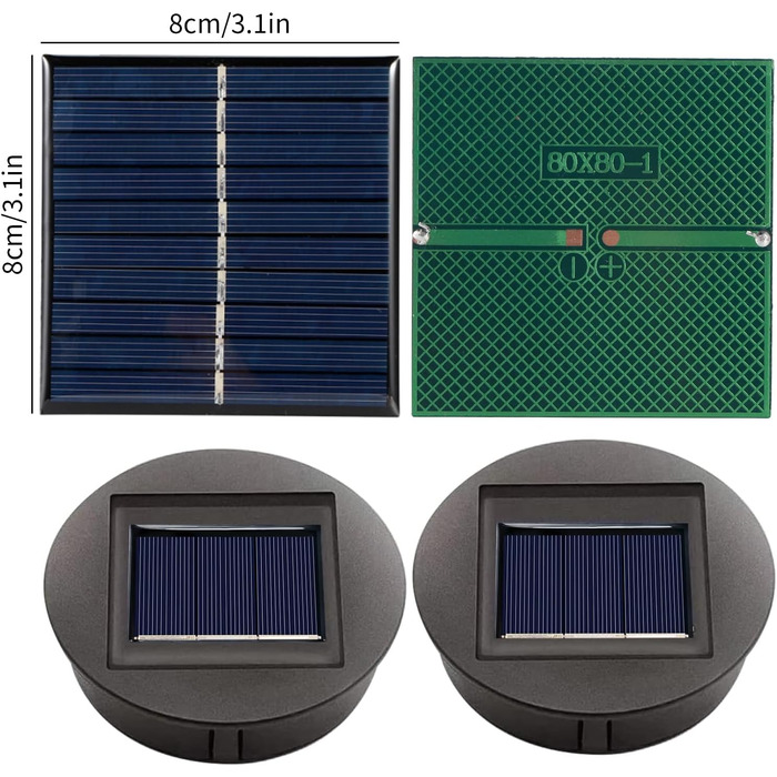 Міні-панель сонячних батарей, 4 комплекти 0,8 Вт 5 В полікремнієвих сонячних панелей, складна портативна модульна система сонячних батарей для малих домашніх проектів, наукових проектів, електронних програм