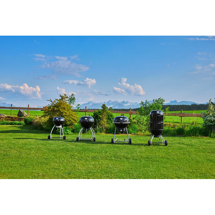 Чайник-гриль на вугіллі RSLE 1 AIR F60, Високоякісний чайник-гриль на вугіллі з системою Air Control, петлею для кришки, термометр