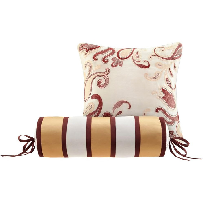 Затишний комплект ковдр Madison Park Aubrey, штучний шовк, жаккард, візерунок Пейслі, всесезонна пухова альтернативна постільна бі