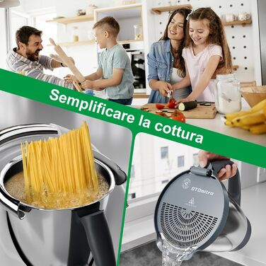 Ситечко OTOmitra Spout для Thermomix TM6 TM5, дренажний допоміжний засіб для Thermomix, ситечко без BPA, сумісне з посудомийною машиною сітчасте фільтр, кухонне ситечко, ситечко для зливу овочів Ситечко з сірим носиком для Thermomix Tm6 Tm5