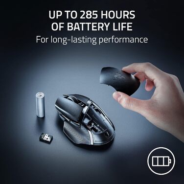 Настроювана бездротова ігрова миша (ергономічна форма з 9 настроюваними елементами керування, бездротовий зв'язок HyperSpeed, Blue