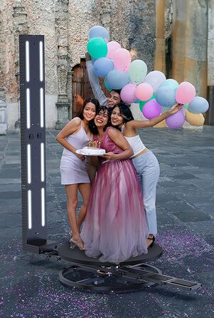 Електричний поворотний стіл HLGKBY на 360 для 3D-сканування людського тіла, керування APP, 6 HD-камер, надвисока точність 1/1000,