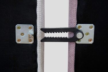 Великий диван Cavadore Fiona / Великий диван із подушками для спини у сучасному дизайні / 274x90x112 / Ткана тканина кремового кольору