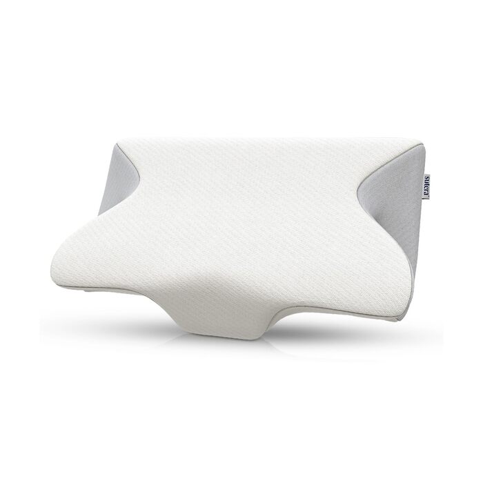 Подушка Dream Deep Contour з піни з ефектом пам&39яті, ортопедична підтримка шийного відділу хребта для полегшення болю в шиї, плечах та спині, ергономічна подушка для сну на боці, спині та животі, біла