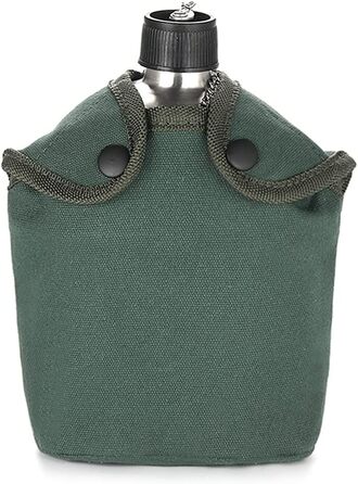 Набір з 2 пляшок для води з нержавіючої сталі об&39ємом 1000 мл та 600 мл з кришкою для активного відпочинку, кемпінгу, походів та подорожей