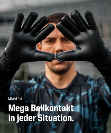 Професійні воротарські рукавички T1TAN чоловічі, Rebel, розміри 6-11, багато кольорів, воротарські рукавички для дорослих, воротарські рукавички для дітей, футбольні воротарські рукавички для дітей, дорослих та дітей 10 Rebel 2.0 Black-Out